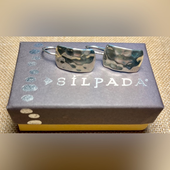 Silpada Hammered Drop Earrings - Picture 5 of 8